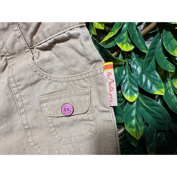 VINTAGE y2k The Cheetah Girls Tan Khaki Capris Size 12 - Picture 4 of 10